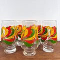 5 vintage glazen