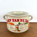 Vintage soepkom Soep van de dag