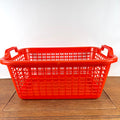 Vintage oranje wasmand